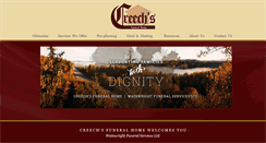 Desktop Screenshot of creechsfuneralhomes.com